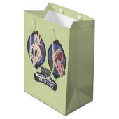 Beetlejuice | Maitlands "Never Trust The Living" Mittlere Geschenktüte (Rückseite Schrägansicht)