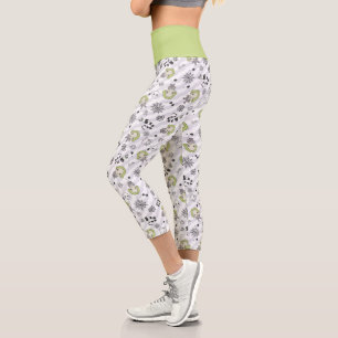 Beetlejuice Muster Capri Leggings