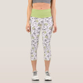 Beetlejuice Muster Capri Leggings (Vorderseite)
