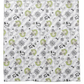 Beetlejuice Muster Duschvorhang (Vorderseite)