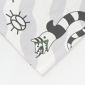 Beetlejuice Muster Fleecedecke (Ecke)