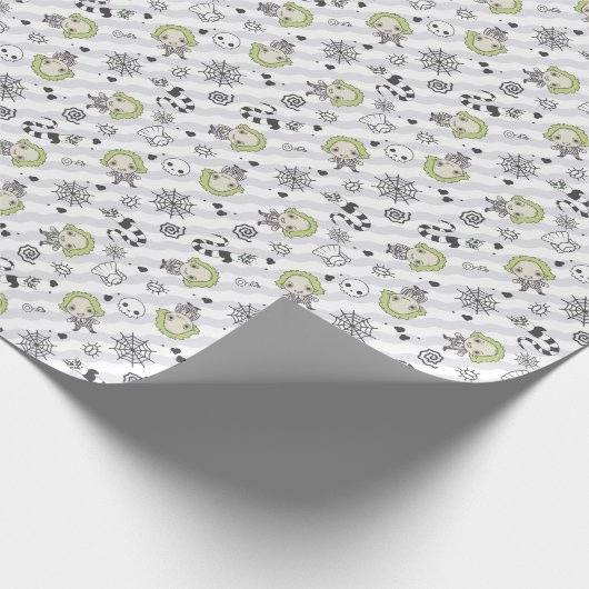 Beetlejuice Muster Geschenkpapier (Ecke)