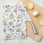 Beetlejuice Muster Geschirrtuch (Viertel Falte)