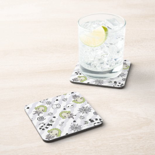 Beetlejuice Muster Getränkeuntersetzer (Rechte Seite)