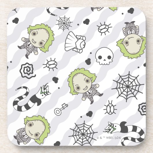 Beetlejuice Muster Getränkeuntersetzer (Vorderseite)