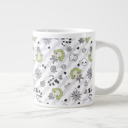 Beetlejuice Muster Jumbo-Tasse (Rechts)