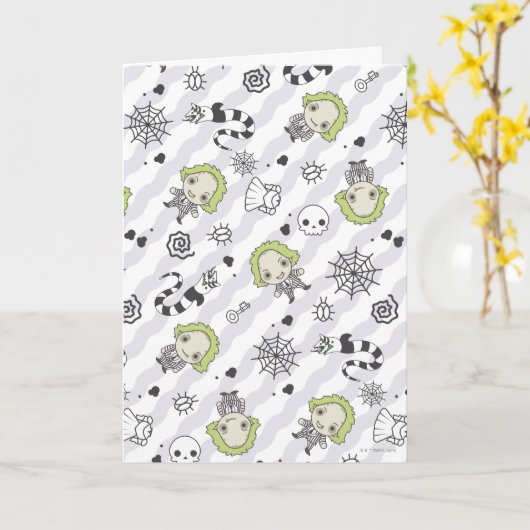 Beetlejuice Muster Karte (Gelbe Blume)