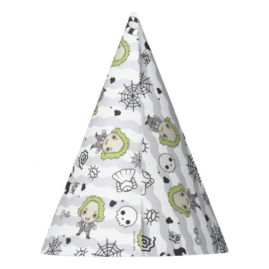 Beetlejuice Muster Partyhütchen (Rückseite)