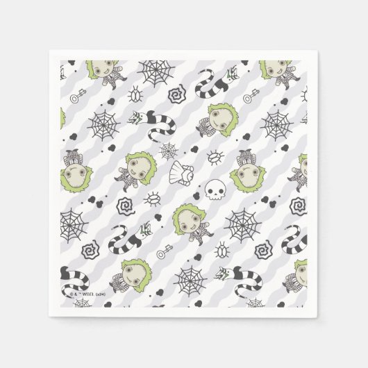 Beetlejuice Muster Serviette (Vorderseite)