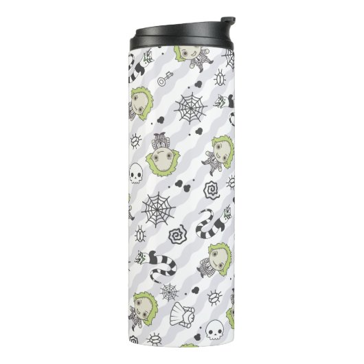Beetlejuice Muster Thermosbecher (Nach links gedreht)