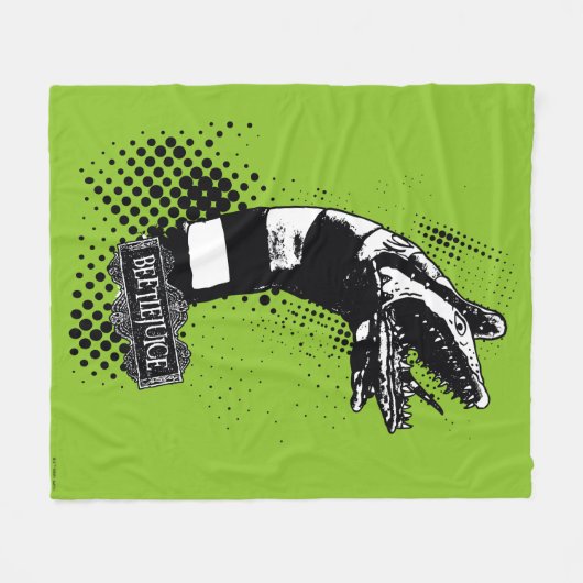 Beetlejuice Sandworm Fleecedecke (Vorderseite (Horizontal))