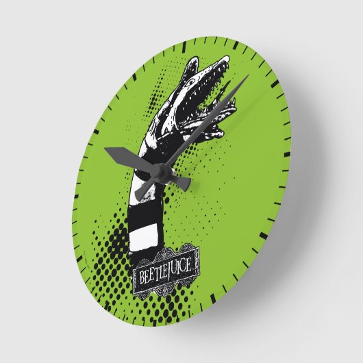 Beetlejuice Sandworm Runde Wanduhr (Winkel)