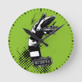 Beetlejuice Sandworm Runde Wanduhr (Vorderseite)