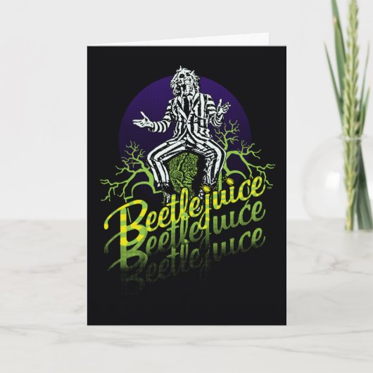 Beetlejuice | Sitting on a Tombstone Karte (Vorderseite)