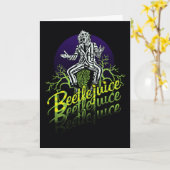 Beetlejuice | Sitting on a Tombstone Karte (Gelbe Blume)