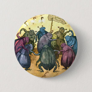Beetles Celebrating Mittelsommer Button