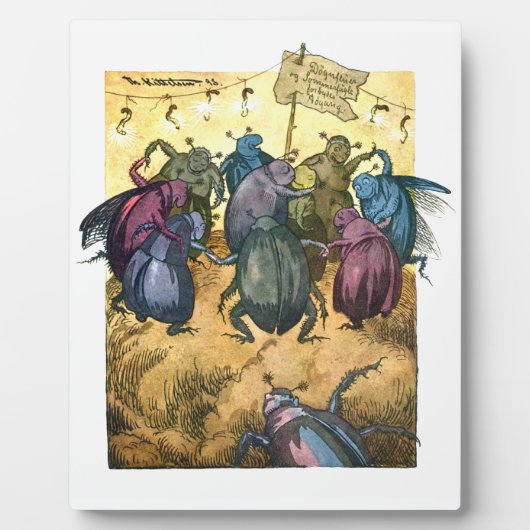 Beetles Celebrating Mittelsommer Fotoplatte (Vorderseite)