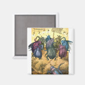 Beetles Celebrating Mittelsommer Magnet (Vorderseite/Rückseite)