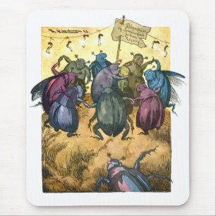 Beetles Celebrating Mittelsommer Mousepad
