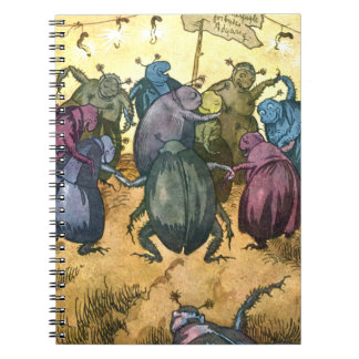 Beetles Celebrating Mittelsommer Notizblock