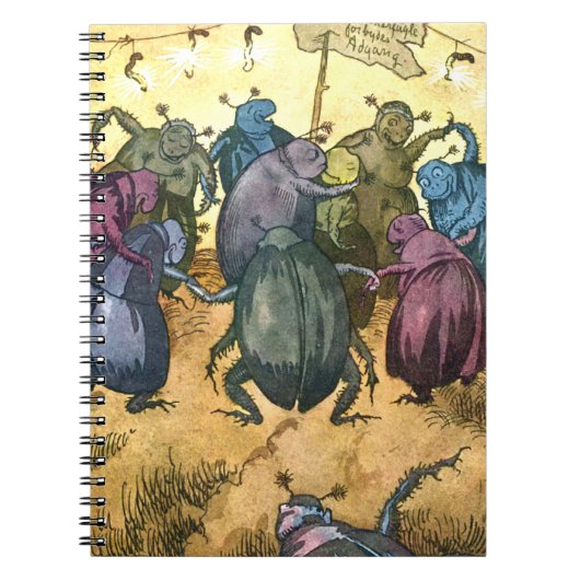 Beetles Celebrating Mittelsommer Notizblock (Vorderseite)