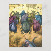 Beetles Celebrating Mittelsommer Postkarte (Vorderseite)