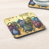 Beetles Celebrating Mittelsommer Untersetzer (Linke Seite)