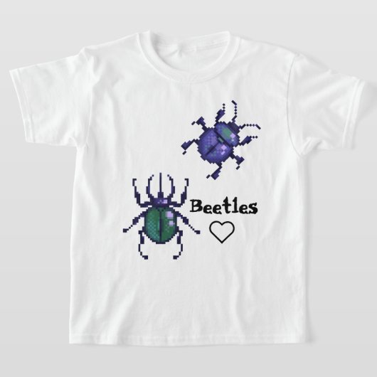 Beetles pixel art T-Shirt (Ablage )