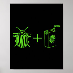 Beetles Vintage Halloween-Film Lustiger Horror-Kos Poster