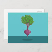 Beetroot beet plant postkarte (Vorne/Hinten)