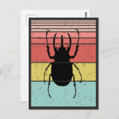 BEETT VINTAG INSEKT POSTKARTE (Vorne/Hinten)