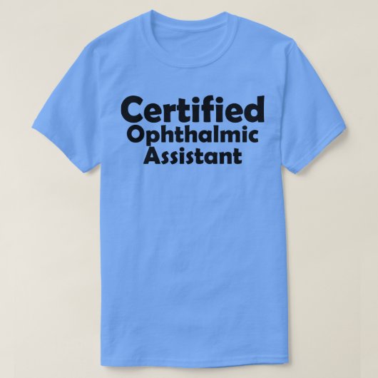 Befähigte Augenärztin T-Shirt (Design vorne)