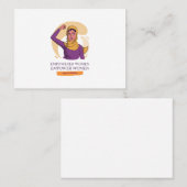 befähigte Frau mit Hijab Visitenkarte (Vorne/Hinten)