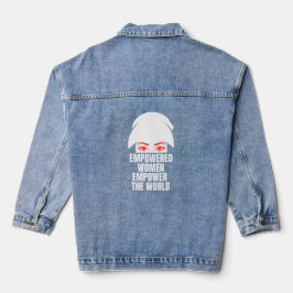 Befähigte Frauen stärken den Nationalen Frauentag Jeansjacke