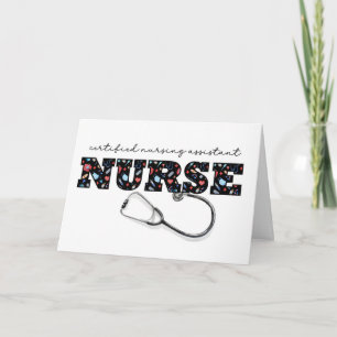 Befähigte Krankenpflegeassistentin CNA am Krankenp Karte
