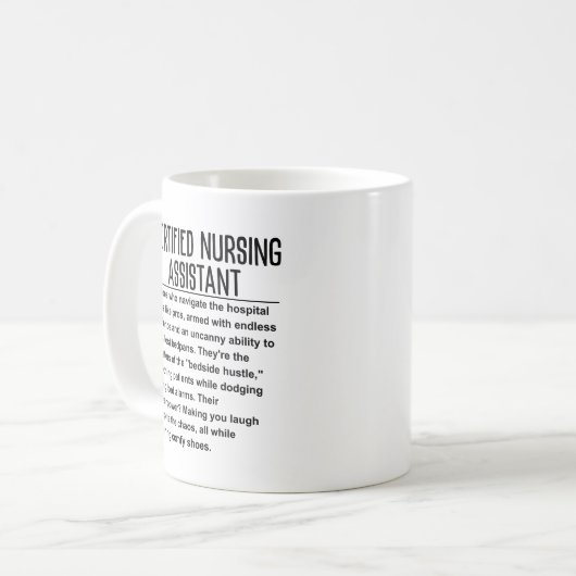 Befähigte Krankenpfleger Kaffeetasse (Vorderseite Links)