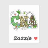 Befähigte Krankenpfleger St. Patrick's Aufkleber (Blatt)