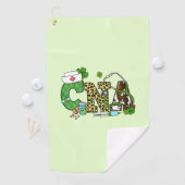Befähigte Krankenpfleger St. Patrick's Golfhandtuch (Insitu)