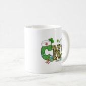 Befähigte Krankenpfleger St. Patrick's Kaffeetasse (VorderseiteRechts)