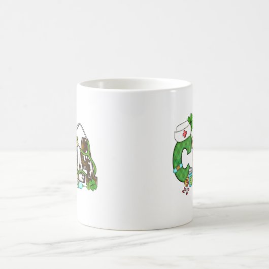 Befähigte Krankenpfleger St. Patrick's Kaffeetasse (Mittel)