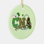 Befähigte Krankenpfleger St. Patrick's Keramik Ornament (Rechts)