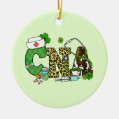 Befähigte Krankenpfleger St. Patrick's Keramik Ornament (Vorne)