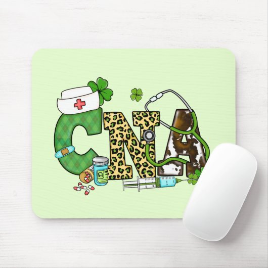 Befähigte Krankenpfleger St. Patrick's Mousepad (Mit Mouse)