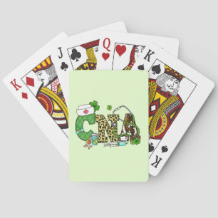 Befähigte Krankenpfleger St. Patrick's Spielkarten