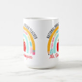 Befähigte Lehrerin Rainbow Co Kaffeetasse (Mittel)