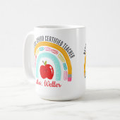 Befähigte Lehrerin Rainbow durch den Nationalen Ze Kaffeetasse (Vorderseite Links)