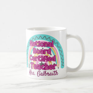 Befähigte Lehrerin Rainbow durch den Nationalen Ze Kaffeetasse