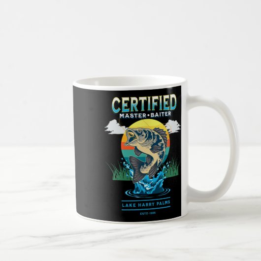 Befähigter Master Baiter Funny Fishing Kaffeetasse (Rechts)