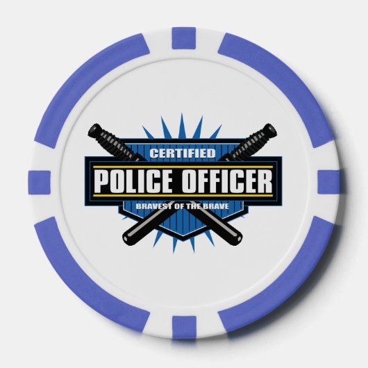 Befähigter Polizeibeamter Pokerchips (Vorderseite)