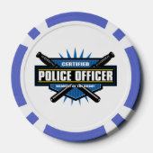Befähigter Polizeibeamter Pokerchips (Rückseite)